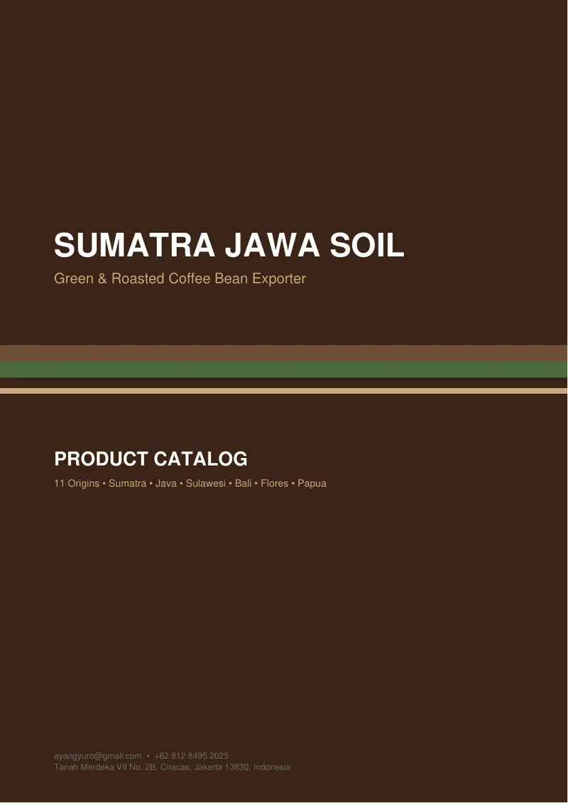 Sumatra Jawa Soil Product Catalog